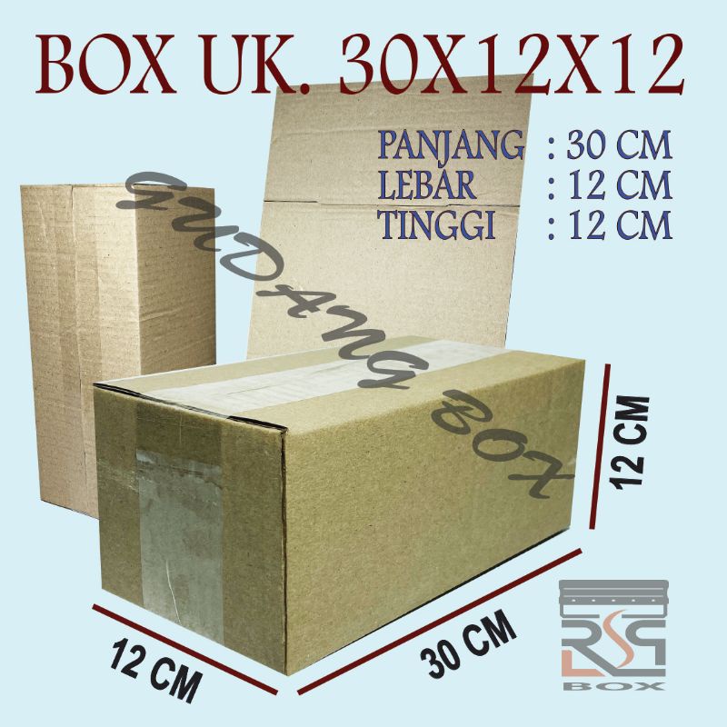 

Kardus packing uk 30x12x12 cm Box paket online murah
