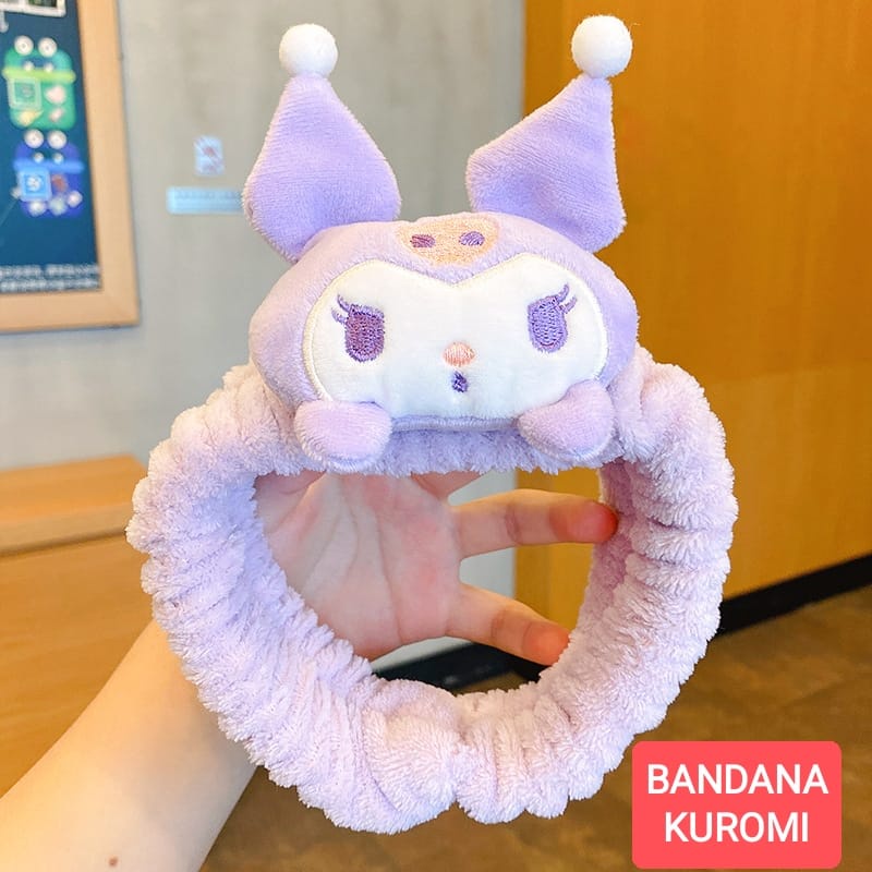 BAJUKIDDIE BANDANA MAKE UP SANRIO BANDO LUCU TIDUR MANDI AKSESORIS FASHION KAWAII KOREA IMPORT