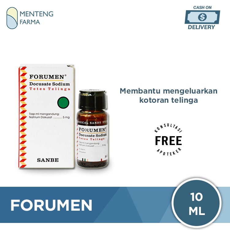 Forumen 5 Mg Ear Drops 10 mL - Obat Tetes Pembersih Kotoran Telinga