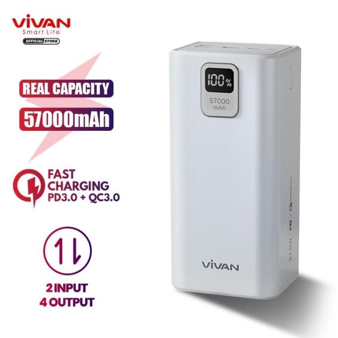 VIVAN VPB-B60 POWER BANK 57000MAH POWER DELIVERY QUICK GFHT64769FR
