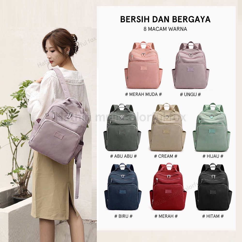 Colorful fox 0423 Ransel Wanita laptop  anti air- Backpack taskantor tastravel tasransel tas branded