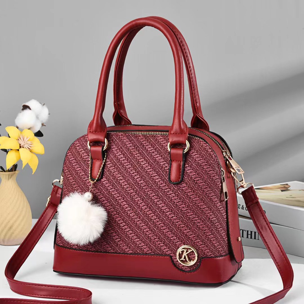 BJ43531 - BLACK/COFFEE/GREEN/KHAKI/RED - TAS JINJING HANDBAG SLEMPANG WANITA FASHION KOREA CHINA IMPORT MODIS ELEGAN TERMURAH TERLARIS TERBARU BAGSTORE JAKARTA TAS BATAM BQ3531