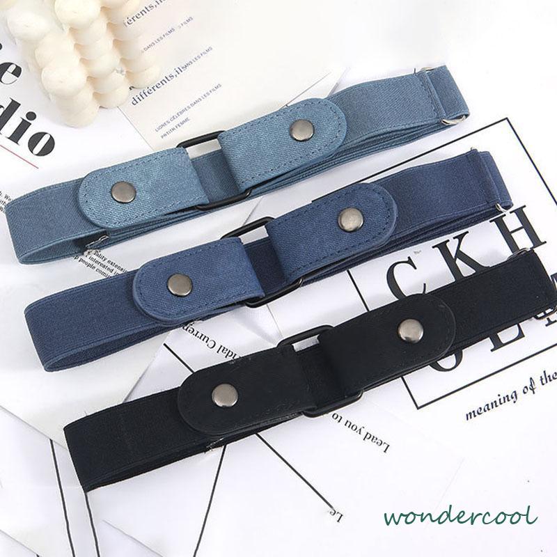 Cod Hiasan Bebas Lubang /Ikat Pinggang Wanita Ring Belt Match Sabuk All-Match Elastis Tanpa Tanda Fashion-Won