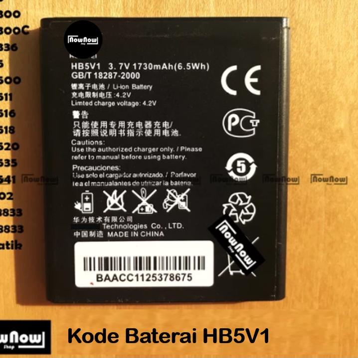 Grosiran--Baterai Huawei Ascend Y3 Y300 Y300C Y336 Y5 Y500 Y511 Y516 Y518 Y520 Y535 Y541 U02 T8833 Y