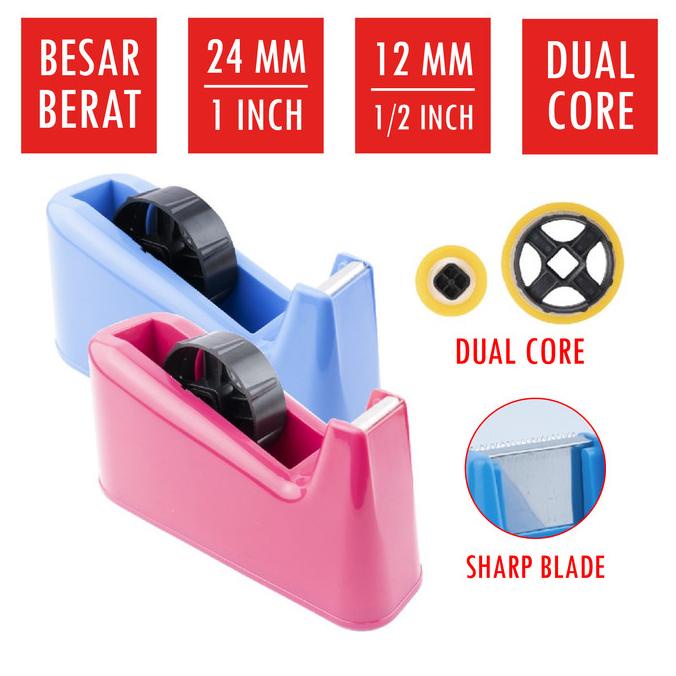 

Tape Dispenser Jumbo JOYKO TC-107 Tempat Cutter Isolasi Besar Kecil