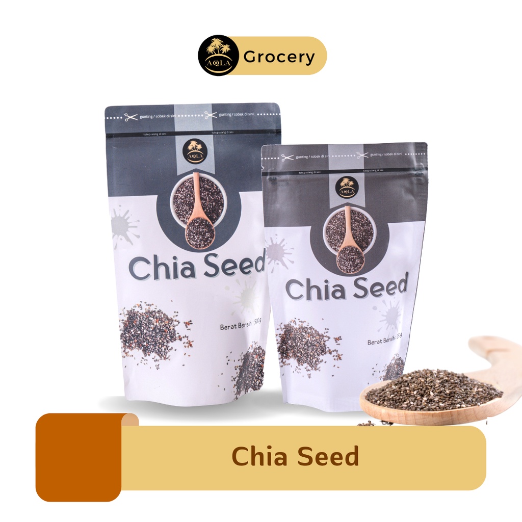 

Biji Chia / Chia Seed / Chia Seeds / Topping Makanan Sehat Bergizi