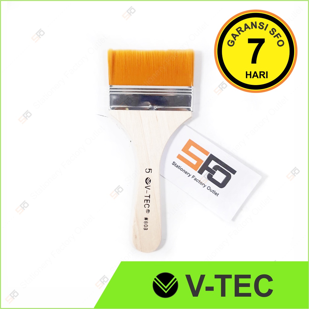 

Kuas Lukis Lebar V-Tec 808 Satuan No. 5