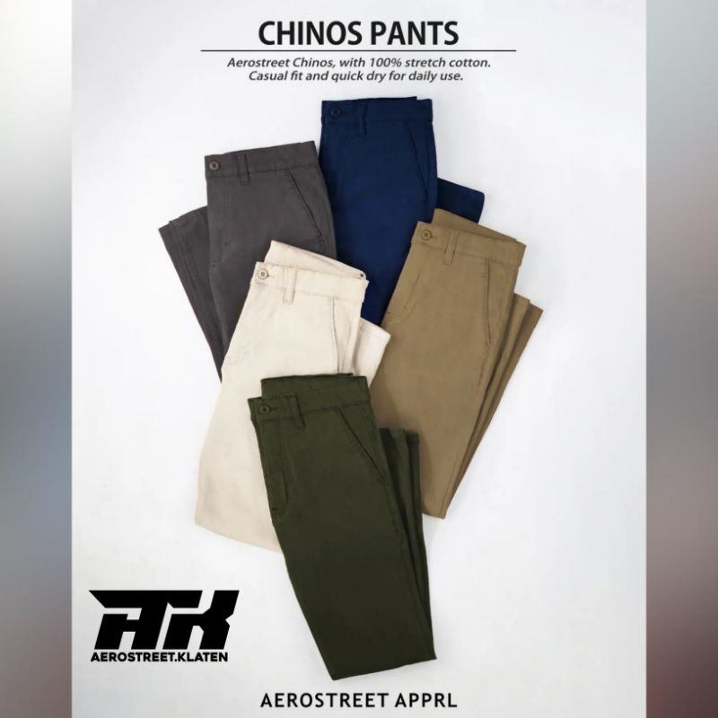 Aerostreet Chinos Panjang Elvano (Celana Chinos)