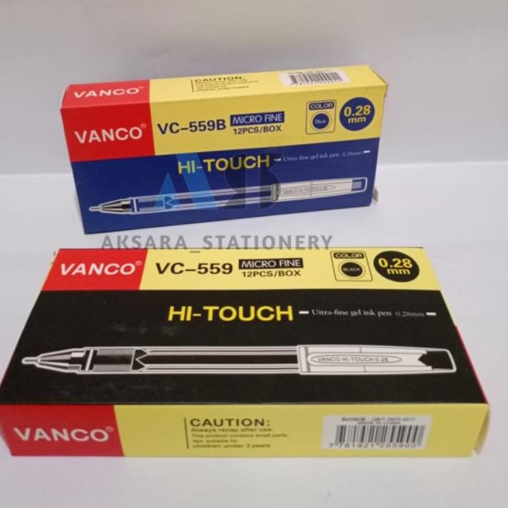 

Hadir Terbaru SELUSIN ( 12 PCS ) Pulpen Hitech Hi-Touch Vanco 0.28 mm Gel Pen Hitech Hi-Touch Vanco 0.28mm