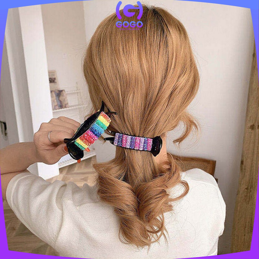 GOGO-C320 Jepitan Rambut Korea Manik Manik / Hair Claw Klip Rambut / Jepit Rambut Fashion Wanita / Aksesoris Rambut Wanita