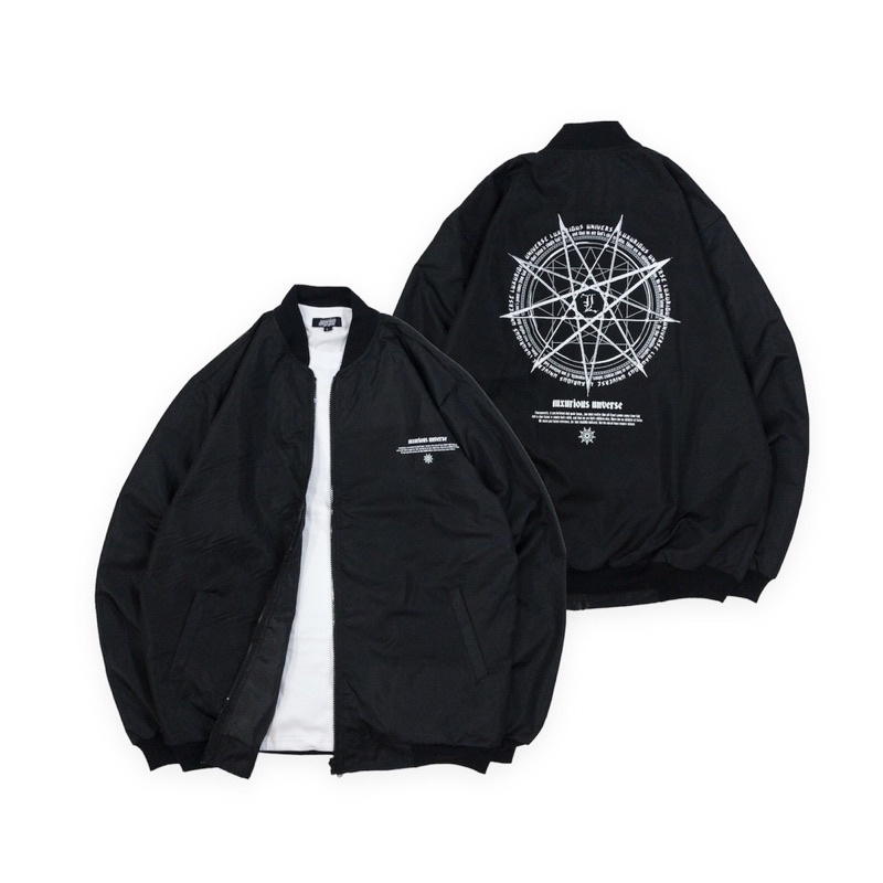 JAKET BOMBER GRAPHIC FLICKERS WORLDS "COMPAS"
