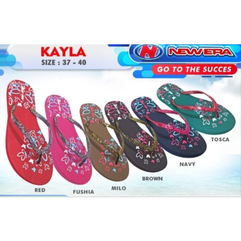 Sandal Jepit Wanita New Era Kayla jepit blink blink