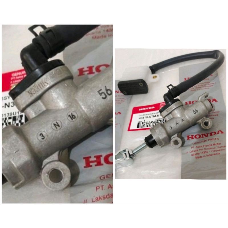 Pompa master rem suntikan cakram BELAKANG Honda Supra X 125 ORIGINAL