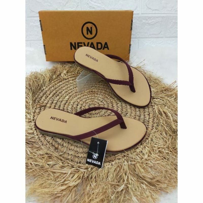 Sandal jepit Wanita Simple Sol Spon Eva Empuk (Raisa 01)