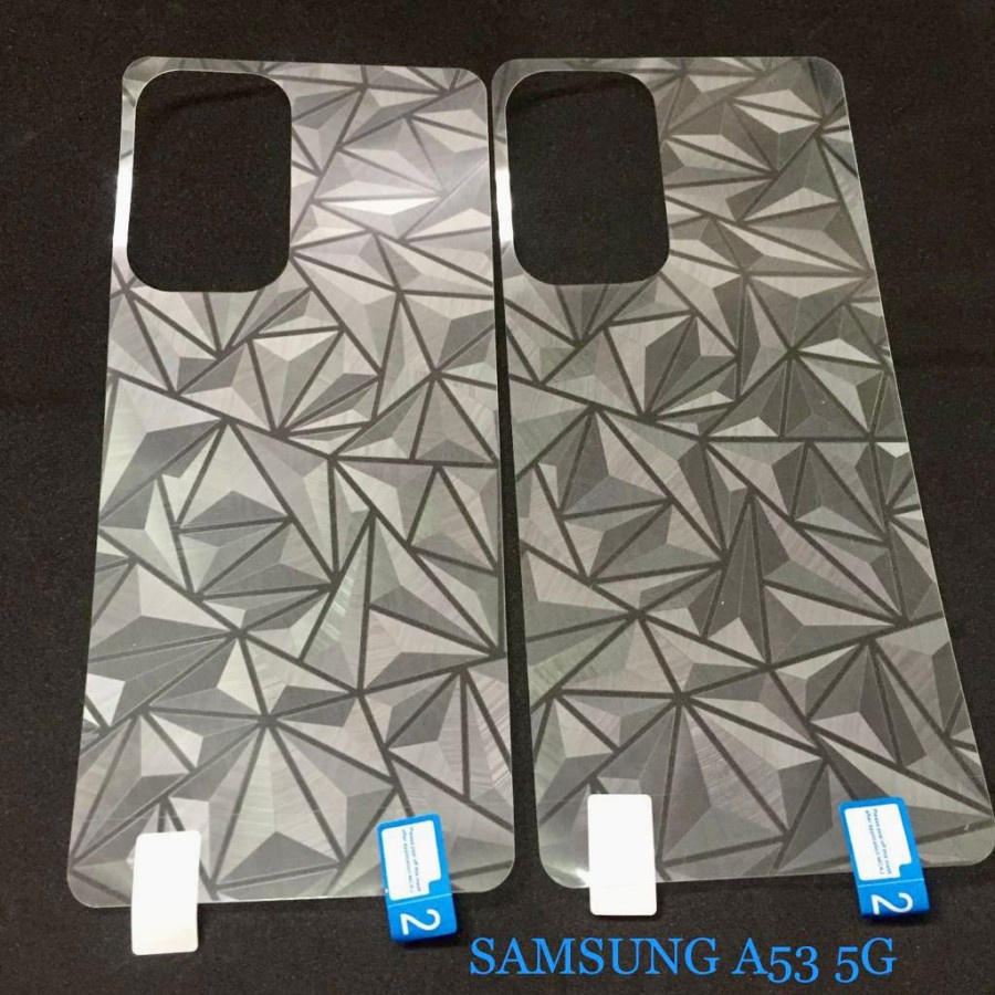 SAMSUNG A23 5G SAMSUNG A04S ANTI GORES BELAKANG SKIN DIAMOND GARSKIN MOTIF 3D SPIRAL TRANSPARAN BACK GUARD PELINDUNG BELAKANG