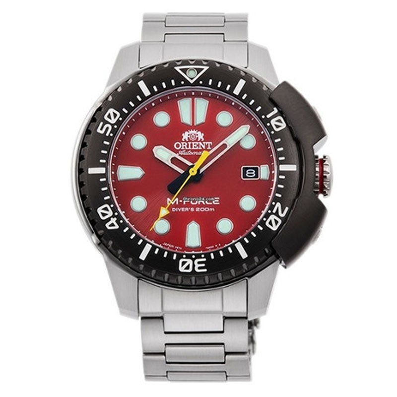 Orient M-Force RA-AC0L02R00B Automatic Diver Red Dial Original