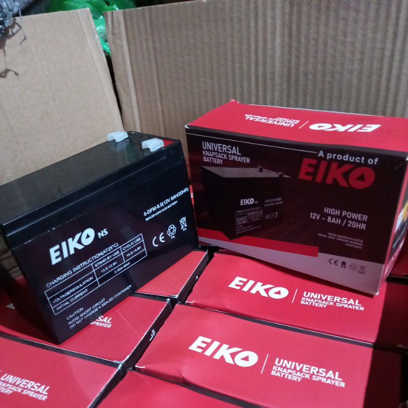 ORIGINAL ACCU/AKI BATERY SPRAYER EIKO NS 12V 8AH/20HR UNTUK MESIN SEMPROT ELEKTRIK CAS