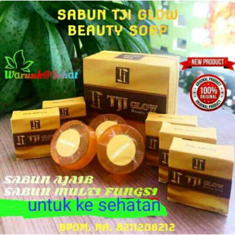 Sabun tji glow/sabun kesehatan & kecantikan (1 box isi 10 pcs)
