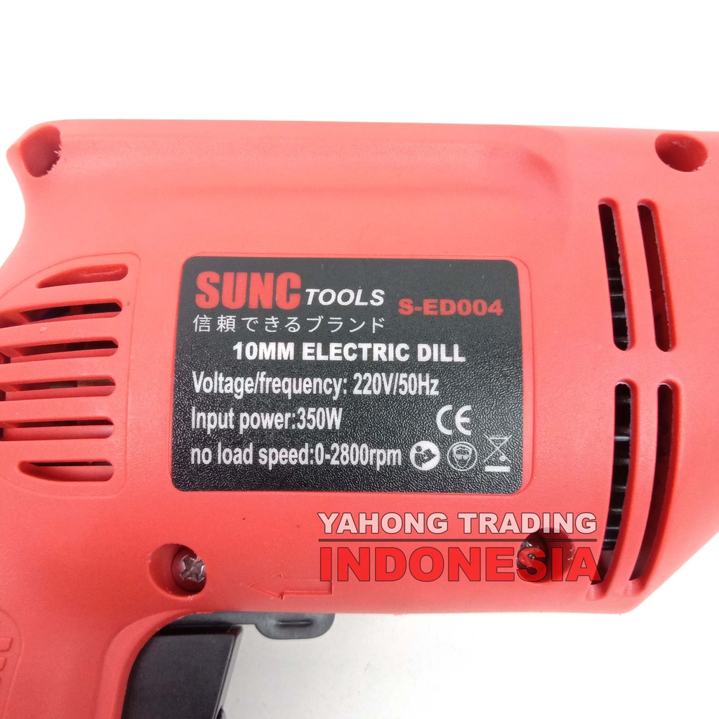 Mesin Bor Listrik 10mm Bolak Balik Electric Drill SUNC TOOLS