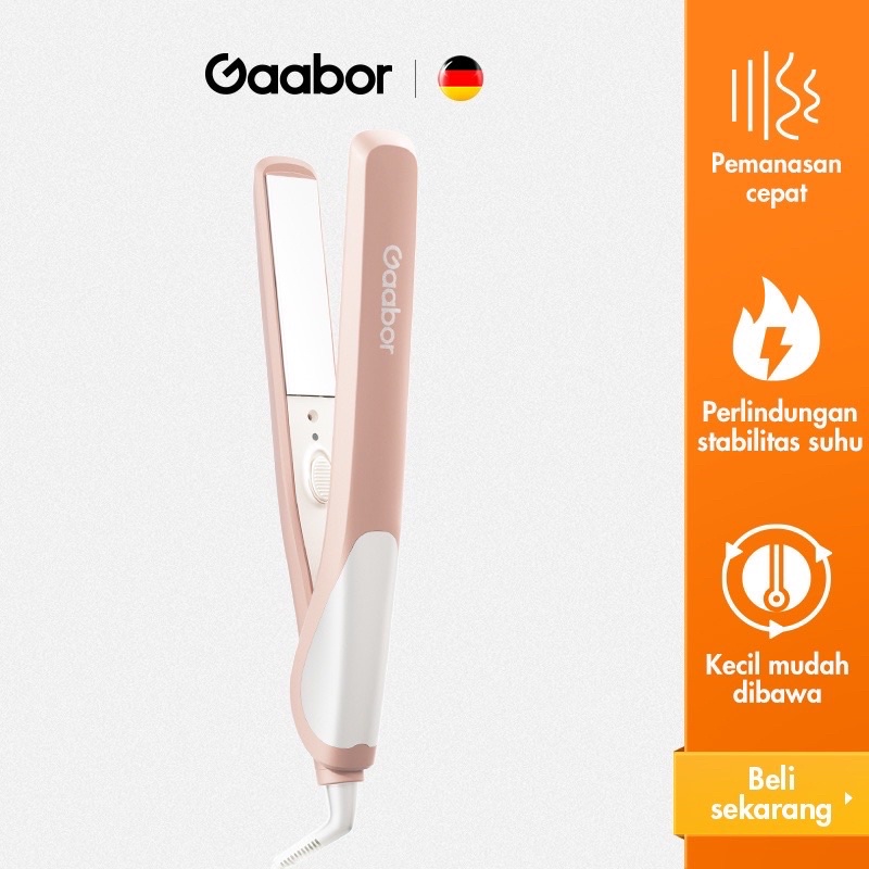 Gaabor 2in 1 Hair Straightener Curler Catokan Rambut Lurus Ikal Menghaluskan Rambut Anti Rambut Rusak /GHC-N35A1