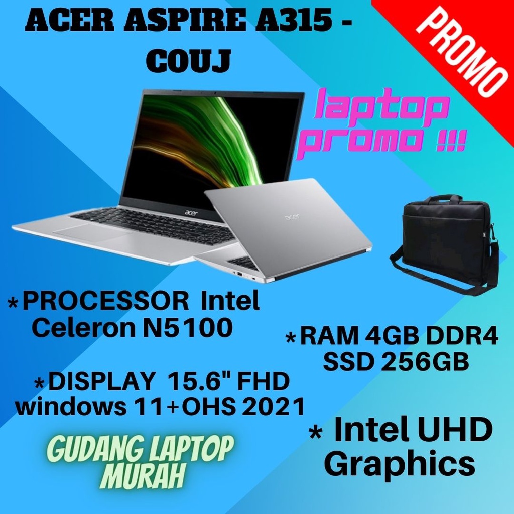 ACER ASPIRE 3 Slim A315-35-C0UJ CELERON N5100 4GB 256B WIN 11 + OHS
