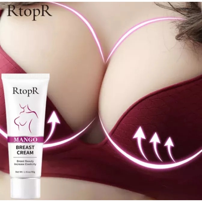 RtopR MANGO Breast Enlargement Cream Krim Pembesar Payudara Mangga untuk Wanita, Krim Pembesar Payudara Besar 40G, Krim Pengencang Payudara Perawatan Dada