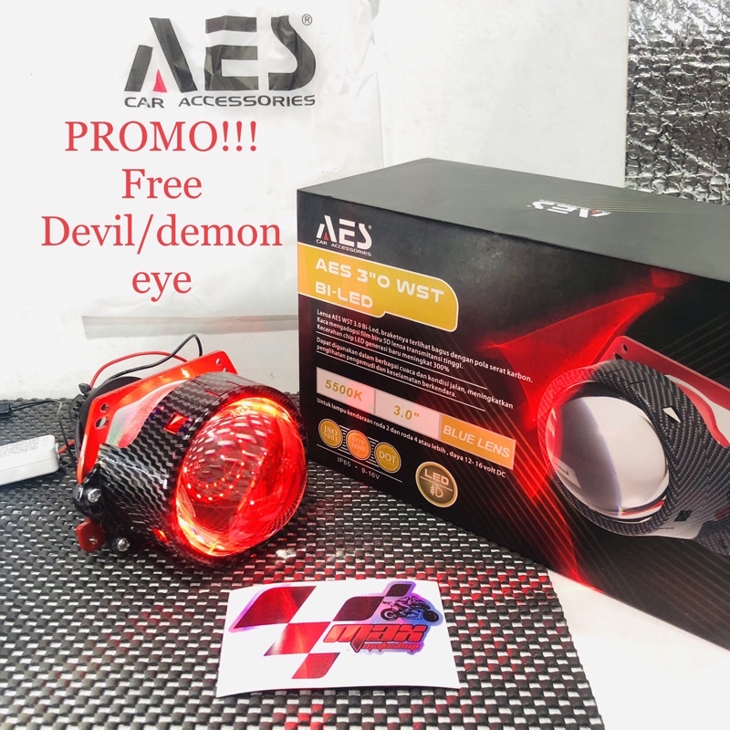 PROJIE BILED AES WST 3IN W300 CARBON PLUS SHROUD+DEVIL/DEMON EYE