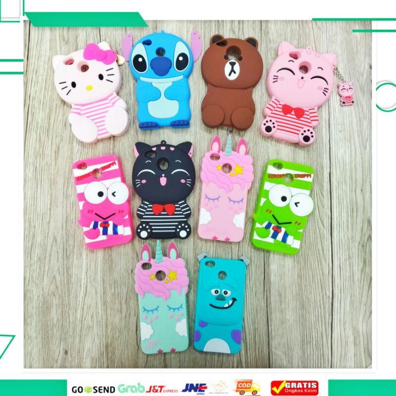 SoftCase Silikon Xiaomi Redmi 3/ 3S/ 3 Pro/ Redmi 4X Casing Karakter Lucu