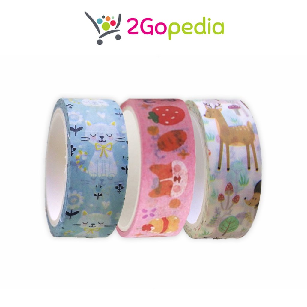 

Isolasi Washi Karakter Mix JX-KD 5m x 15mm Grosir Murah Atk