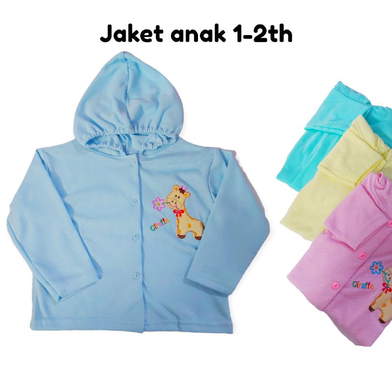 jaket anak motif GIRAFFE 1-2 th