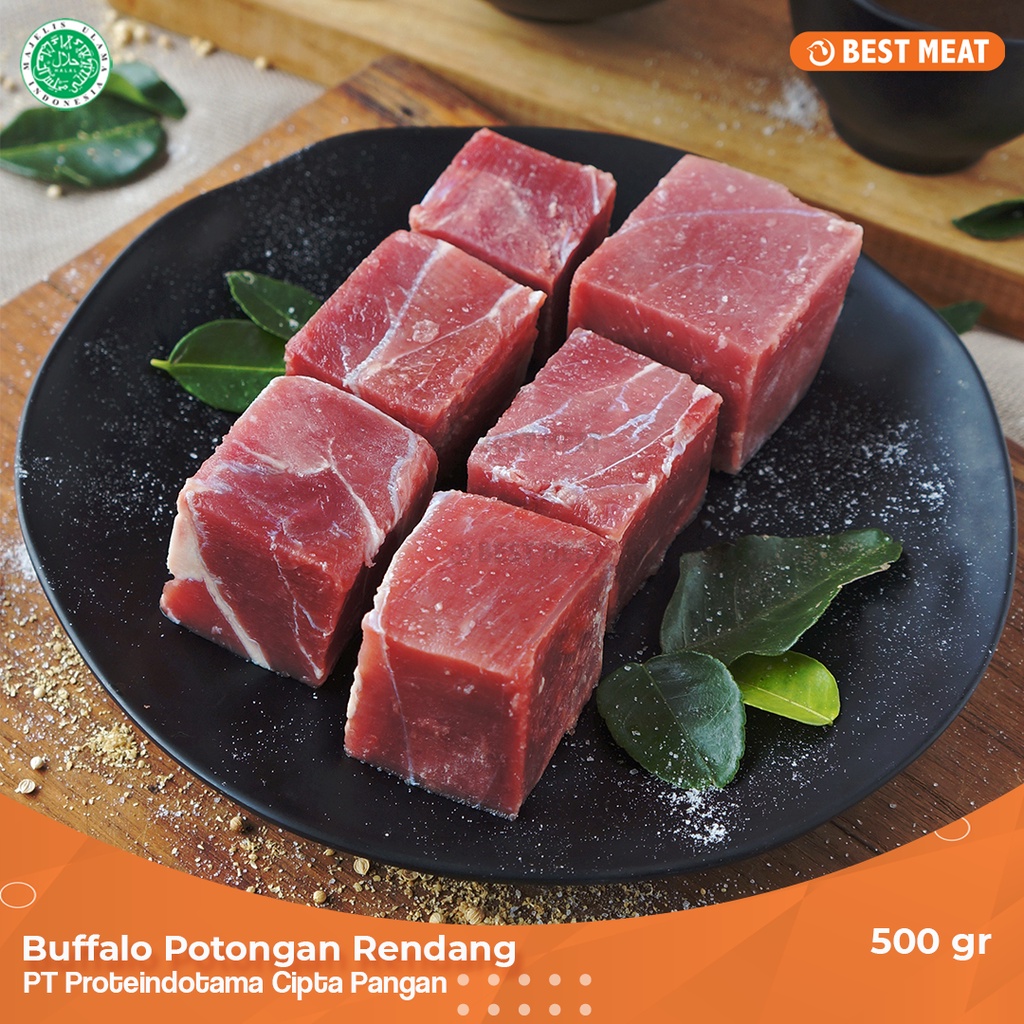 Daging Kerbau Potongan Rendang 500gr