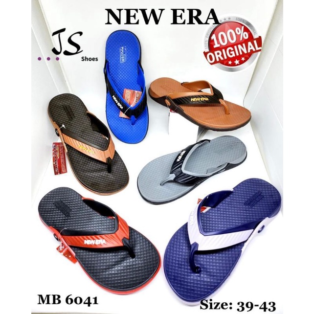 NEW ERA MB 6041 - SANDAL JEPIT KARET PRIA DEWASA MERK NEW ERA ORIGINAL