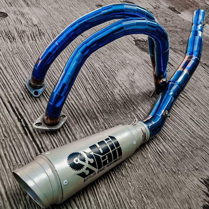 knalpot villan D1 header blue cbr250rr ninja250 mt25 r25 BARANG 100% ORIGINAL