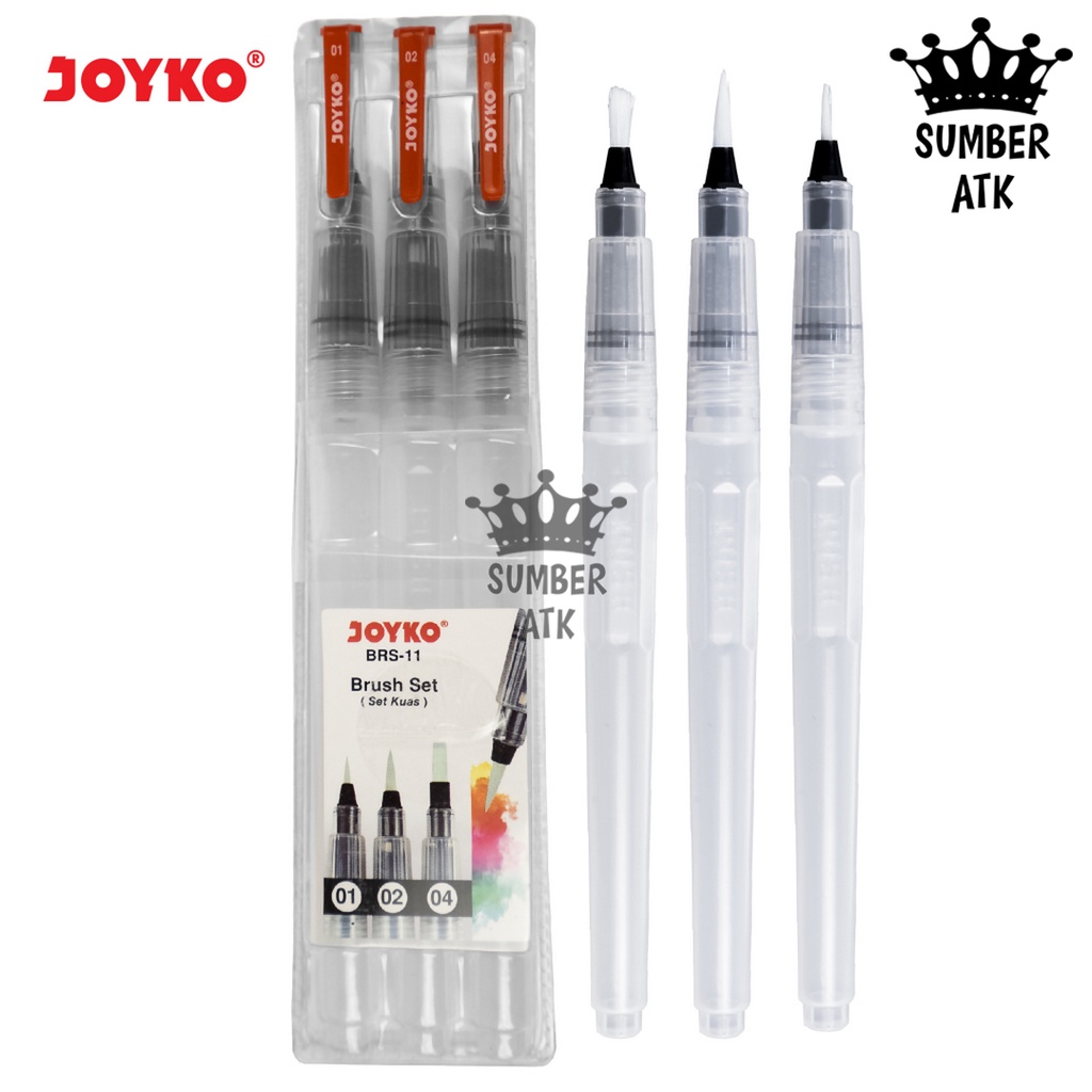 

Brush Set Alat Lukis Kuas Cat Air Minyak Acrylic Joyko BRS-11 JunDW