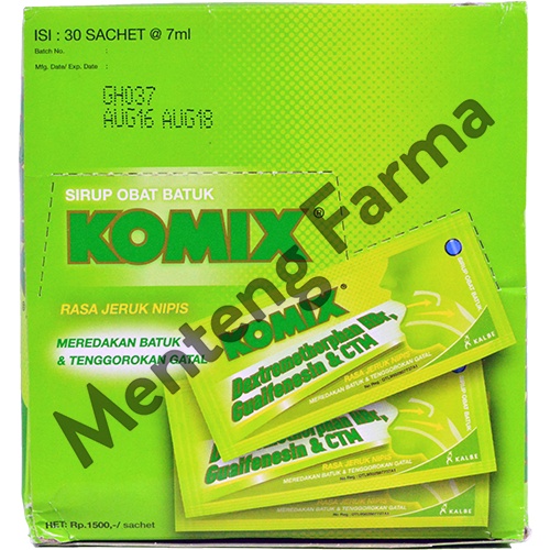 Komix (Rasa Jeruk Nipis) - Dus Isi 30 Sachet