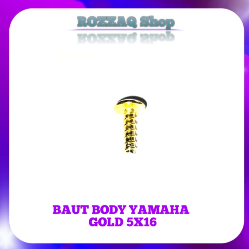 20 PCS BAUT ONLY GOLD BAUT BODY YAMAHA MIO NMAX SKRUP BODY MOTOR YAMAHA MATIC NON MATIC NOUVO JUPITER XRIDE MIO UKURAN M5X16