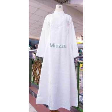 Gamis GK putih gamis bordir gamis haji dan umroh perlengkaoan haji dan umroh