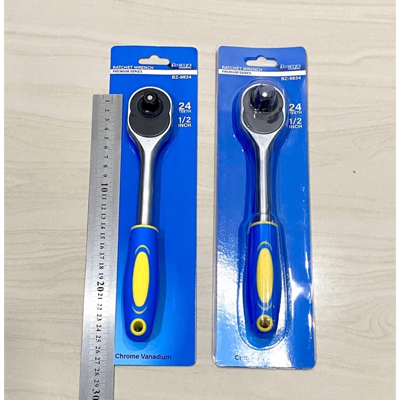 BENZ BZ-9834 Gagang kunci sock 1/2 Kunci sok mata gagang sok mata shock 1/2" rachet