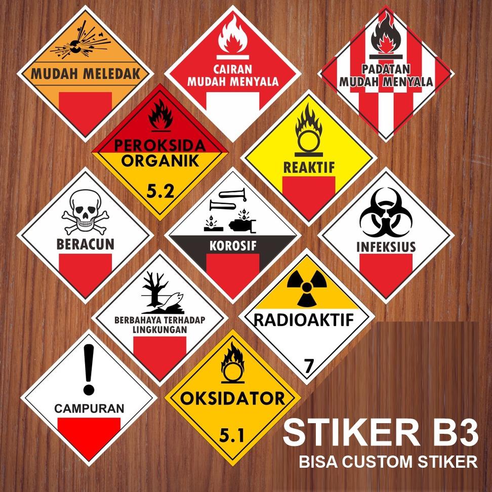 

SERBA MURAH Sticker Label Tanda Simbol Limbah B3 Stiker Bahan Berbahaya dan Beracun STIKER HAZMAT ✩ 856