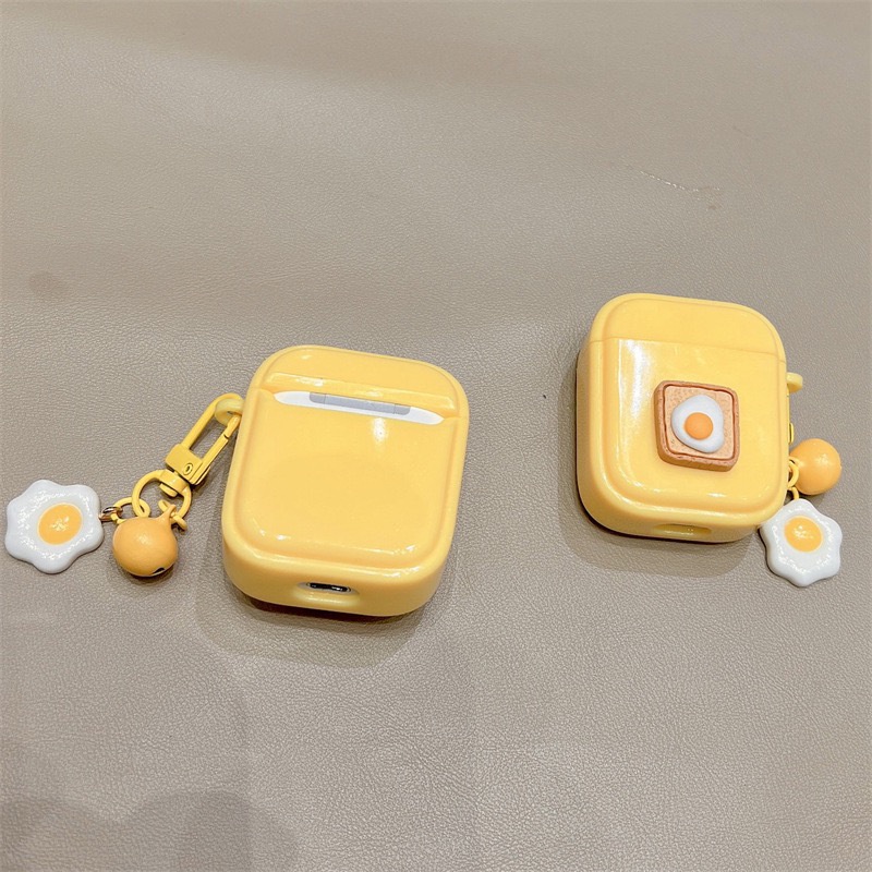 Telur Lucu Lembut Silikon Earphone Case Headphone Shell Kompatibel Untuk Airpod1/2 Cases Compatible Untuk Airpods3 2 1 Pro Capa Funda