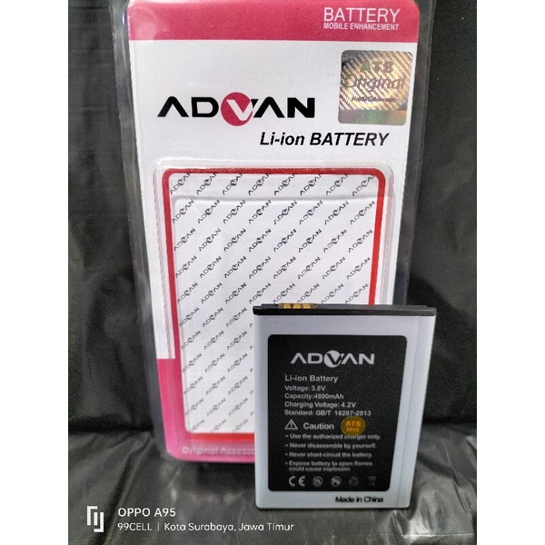 Baterai | Battery | Batre Bp-50AA | Baterai Advan S5E New | S5E Core | M6 Barcelona Original | 4800 MAH