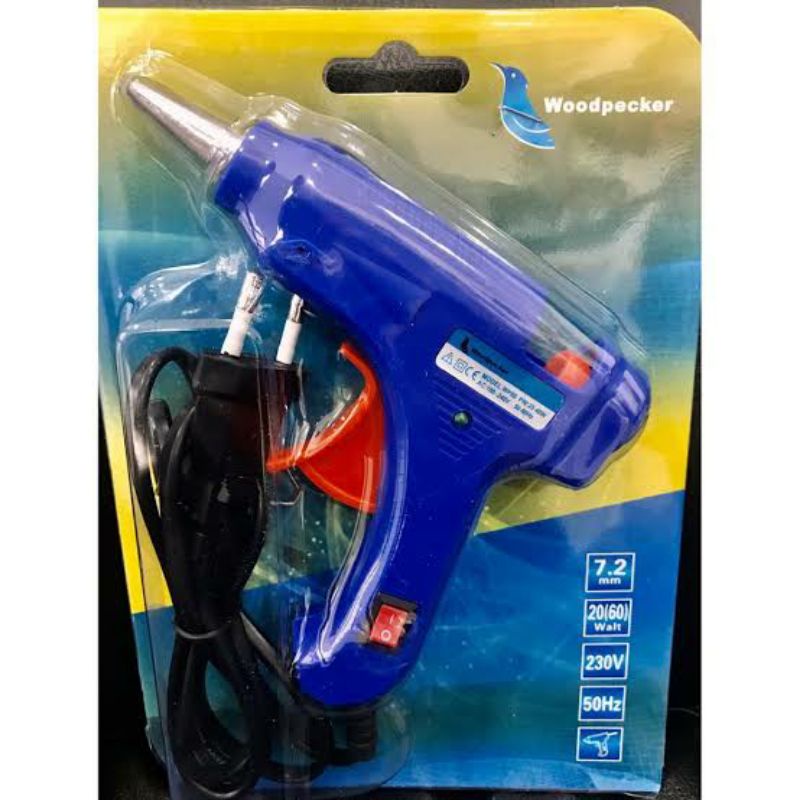 GLUE GUN ALAT LEM TEMBAK BESAR SAKLAR ON / OFF 40 WATT HOT MELT GUN WOODPECKER