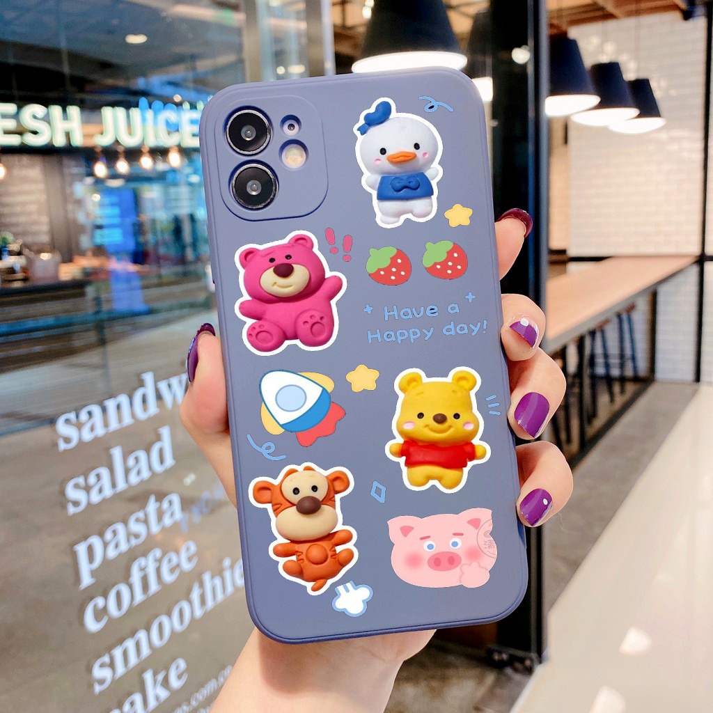 Softcase Motif Bear BB21 for Iphone 6 6s 6g 6+ 6s+ 7 8 7+ 8+ X Xs 11 12 13 14 14+ Plus Pro Max