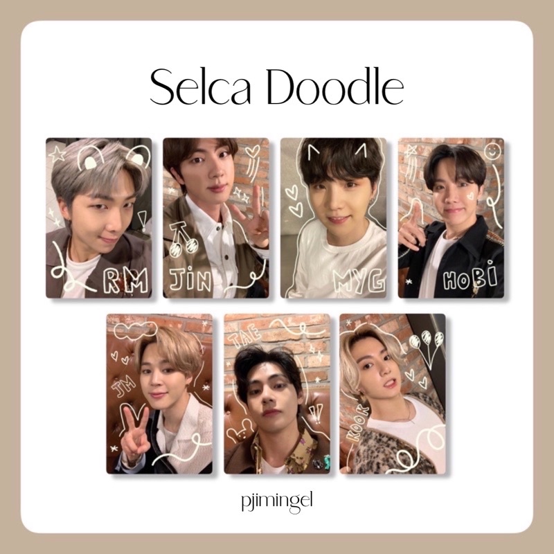 Photocard BTS Selca Doodle Edition