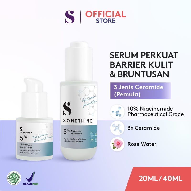 SOMETHINC 5% & 10% Niacinamide Barrier Serum / Serum Somethinc / Somethinc Skincare / Somethinc Niac