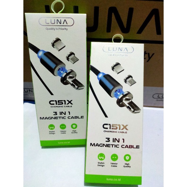 LUNA Kabek Data Charger 3 IN 1 Magnetic