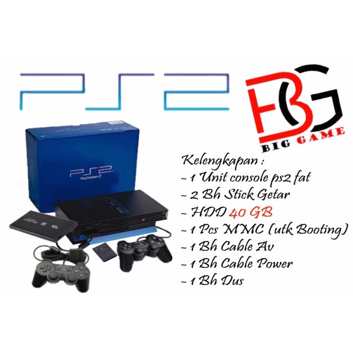 [Game/Console] Sony Playstation 2 / Ps2Fat / Ps 2 Hdd 40Gb - Full Games Lengkap Murah