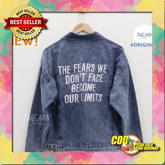 Jaket Jeans Kekinian Wanita Import Jins Levis Murah Denim Cewek J Sa350 Jaket Jeans B0980 [Outwear J