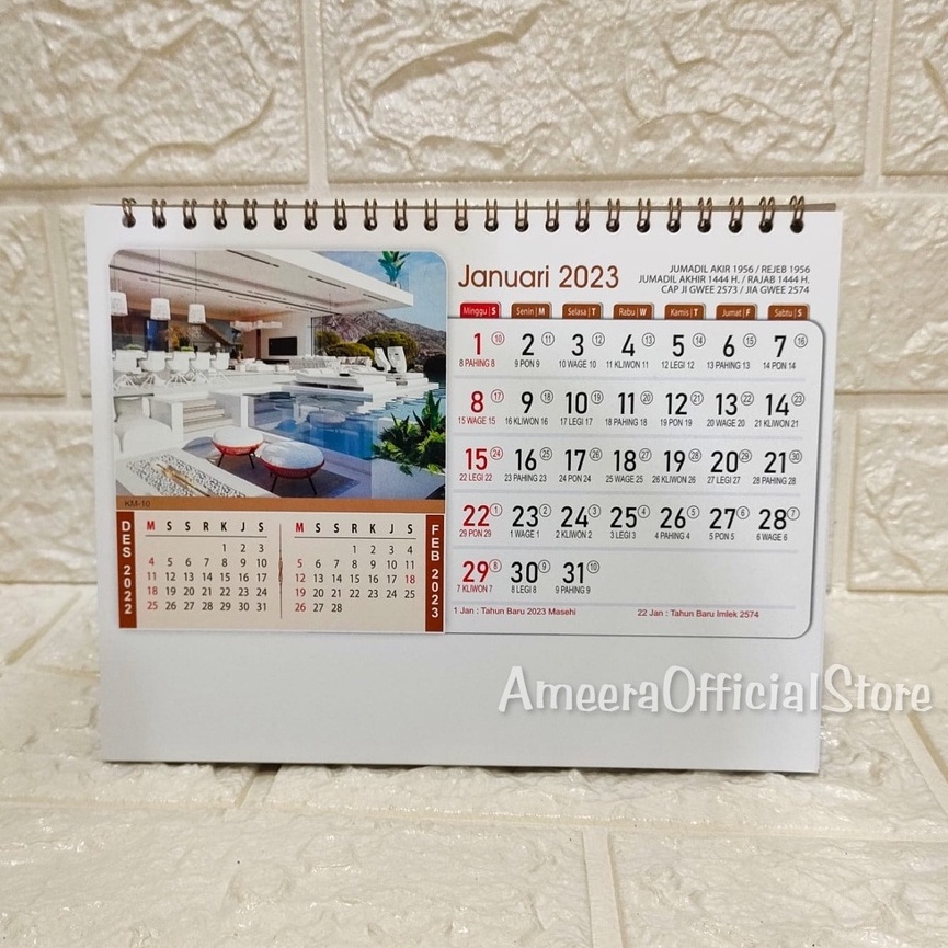 Jual Kalender Meja 2023 Gambar Luxury Interior Shopee Indonesia 