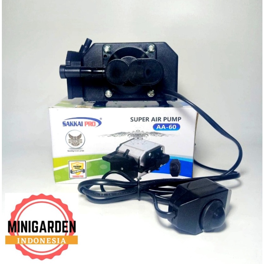 SAKKAI PRO AA-60 SUPER AIR PUMP AERATOR POMPA UDARA GELEMBUNG AQUARIUM